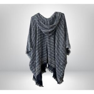 Free People Bohemian Hooded Poncho (OS)